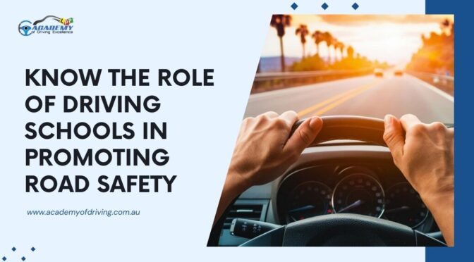 Know the Role of Driving Schools in Promoting Road Safety